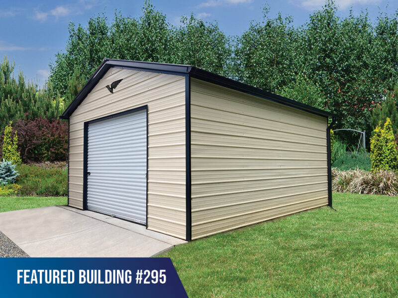 16' x 20' x 9' Metal Shed
