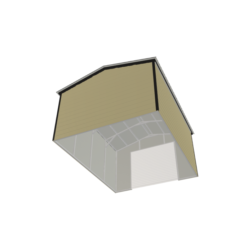 16' x 20' x 9' Metal Shed
