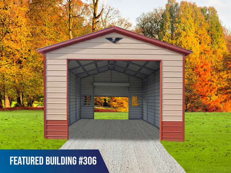 18' x 25' x 12' Metal Garage