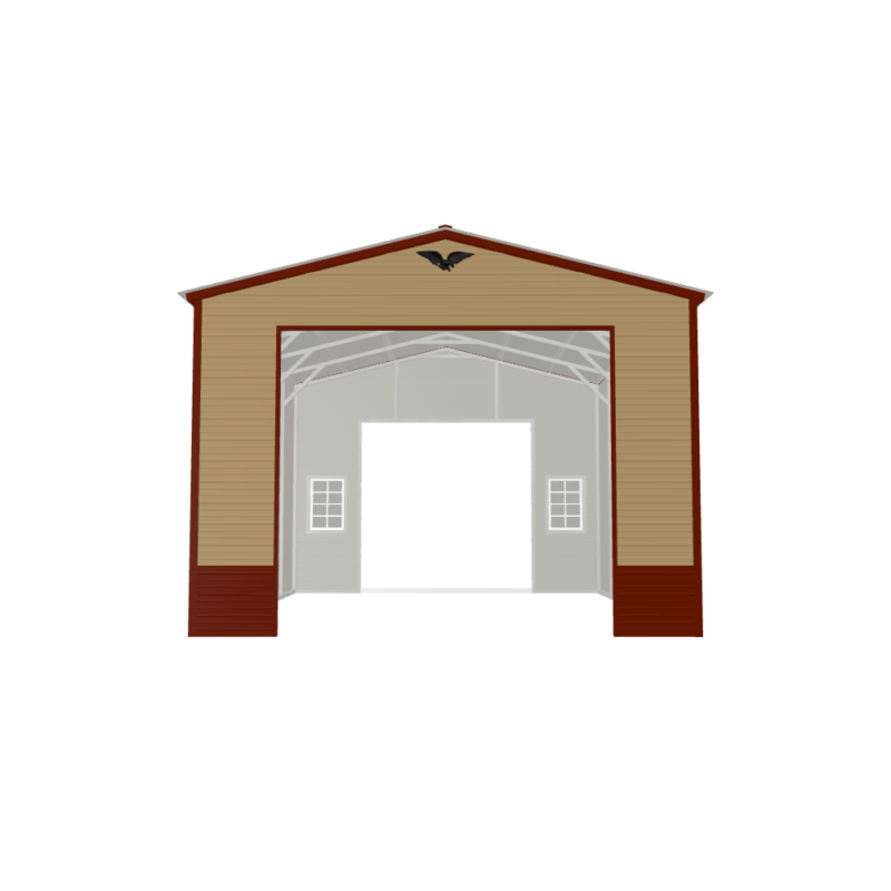 18' x 25' x 12' Metal Garage