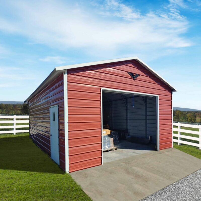 18' x 25' x 9' Metal Workshop, Metal Buildings, Garages, Carports
