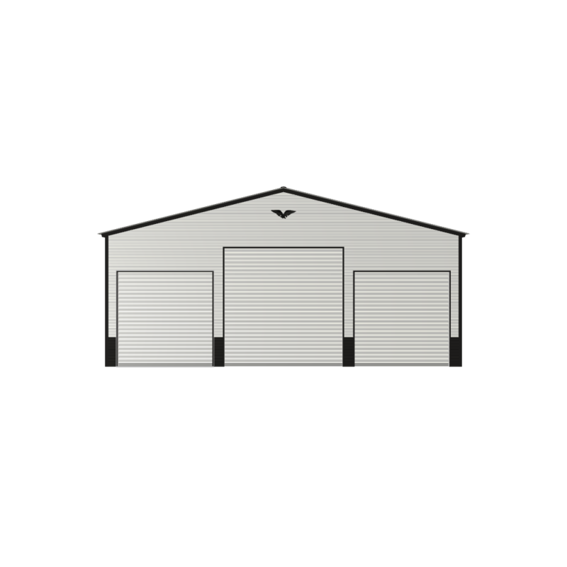 30' x 30' x 11' 3-Bay Metal Garage, carports, metal buildings