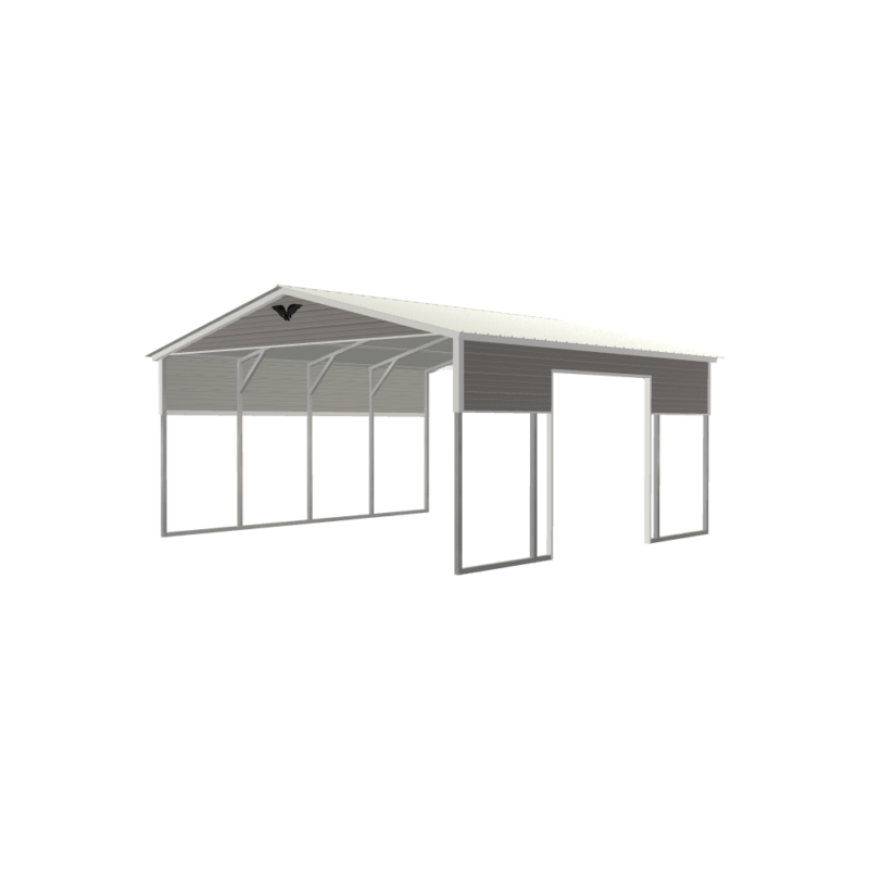 20' x 20' x 9' Custom Metal Carport, Metal Building
