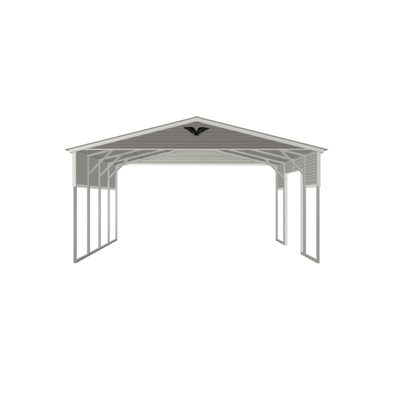 20' x 20' x 9' Custom Metal Carport, Metal Building