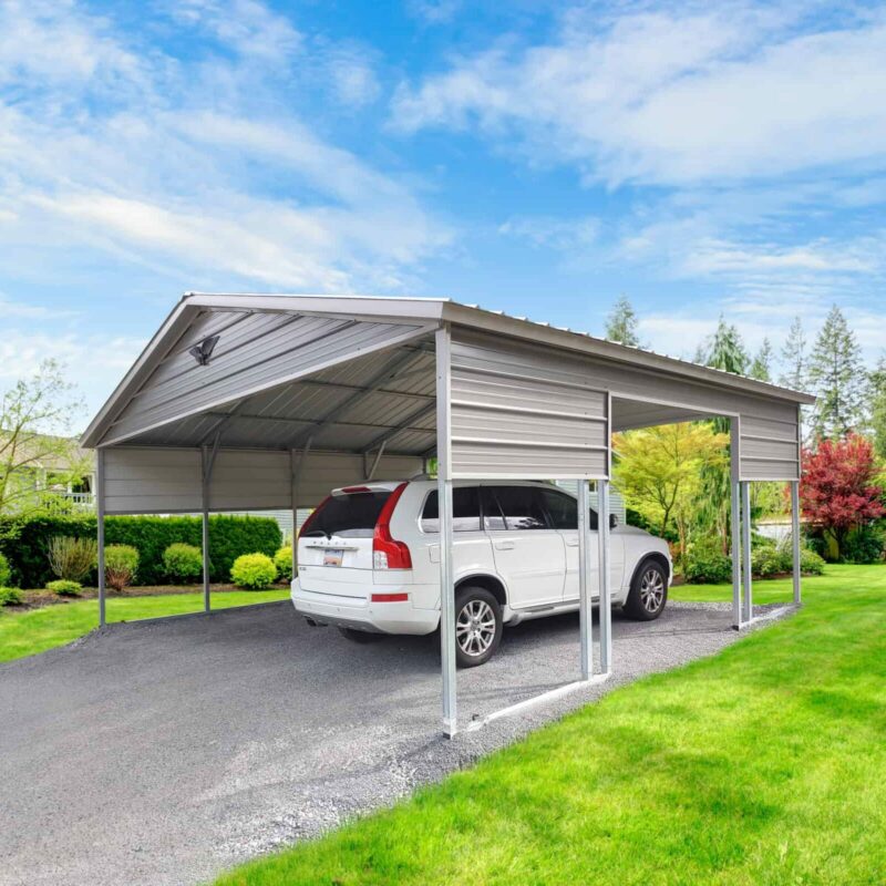 20' x 20' x 9' Custom Metal Carport (2)