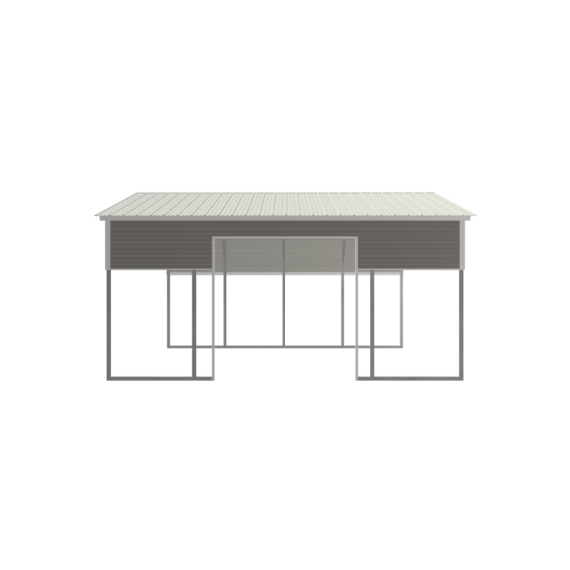 20' x 20' x 9' Custom Metal Carport, Metal Building