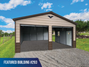 20' x 25' x 9' Custom Metal Garage