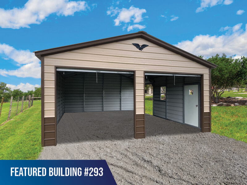 20' x 25' x 9' Custom Metal Garage