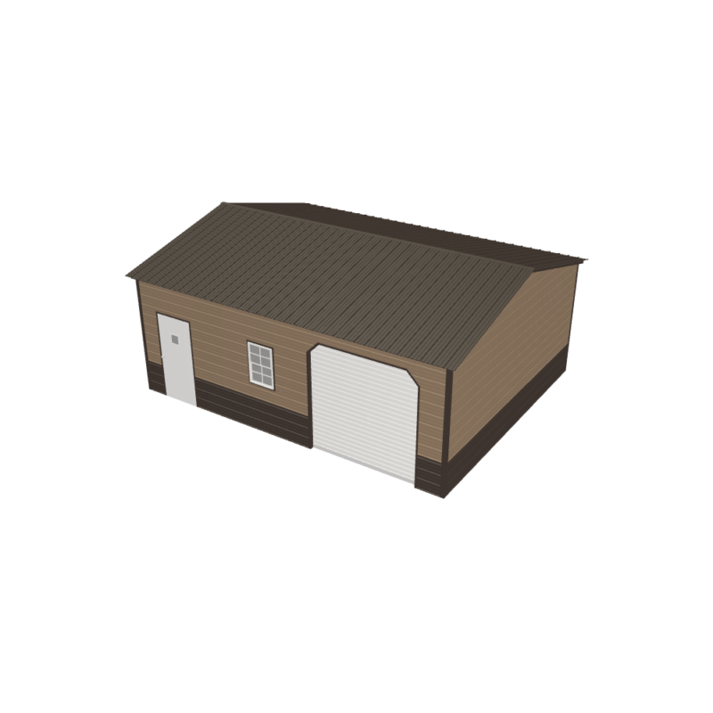 20' x 25' x 9' Custom Metal Garage