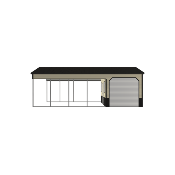 20' x 30' x 9' Combo Unit, metal building, carport