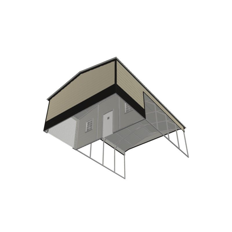 20' x 30' x 9' Combo Unit, metal building, carport