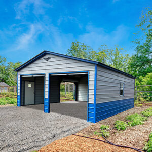 22' x 25' x 9'  Custom Metal Garage