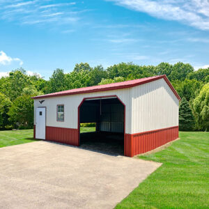 22' x 25' x 9'  Custom Metal Garage