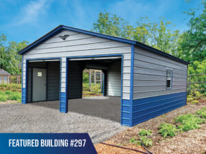 22' x 25' x 9' Custom Metal Garage