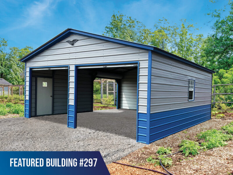 22' x 25' x 9' Custom Metal Garage