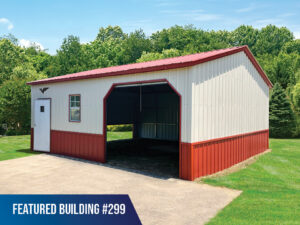 22' x 25' x 9' Custom Metal Garage