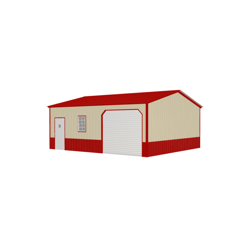 22' x 25' x 9' Custom Metal Garage