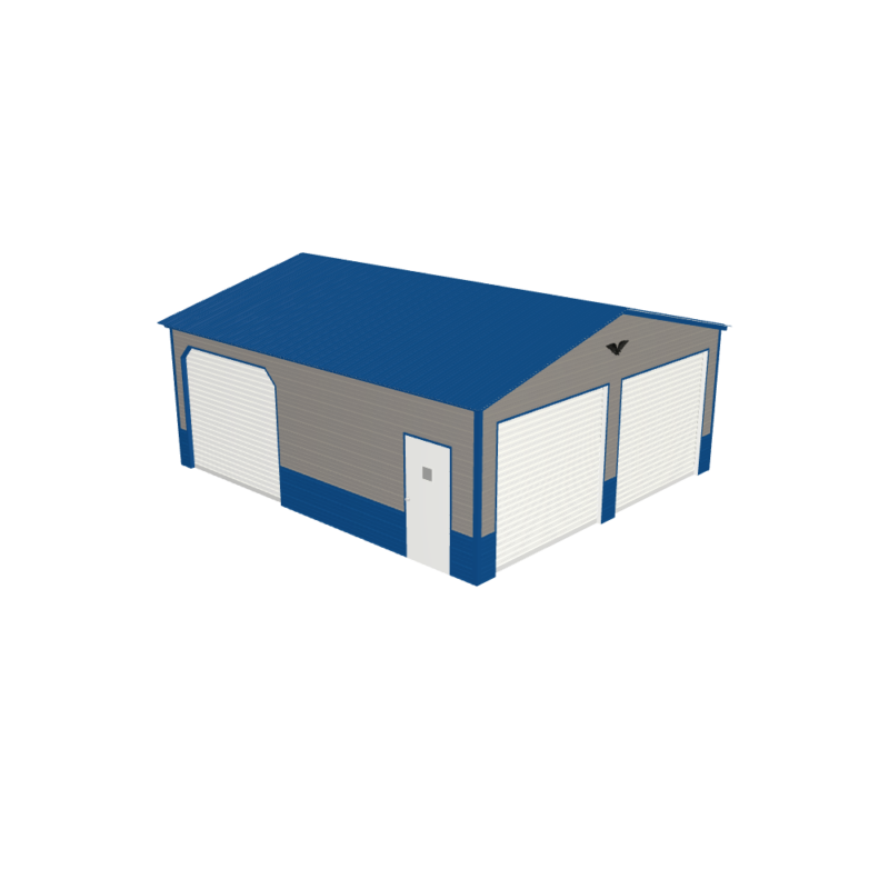 22' x 25' x 9' Custom Metal Garage