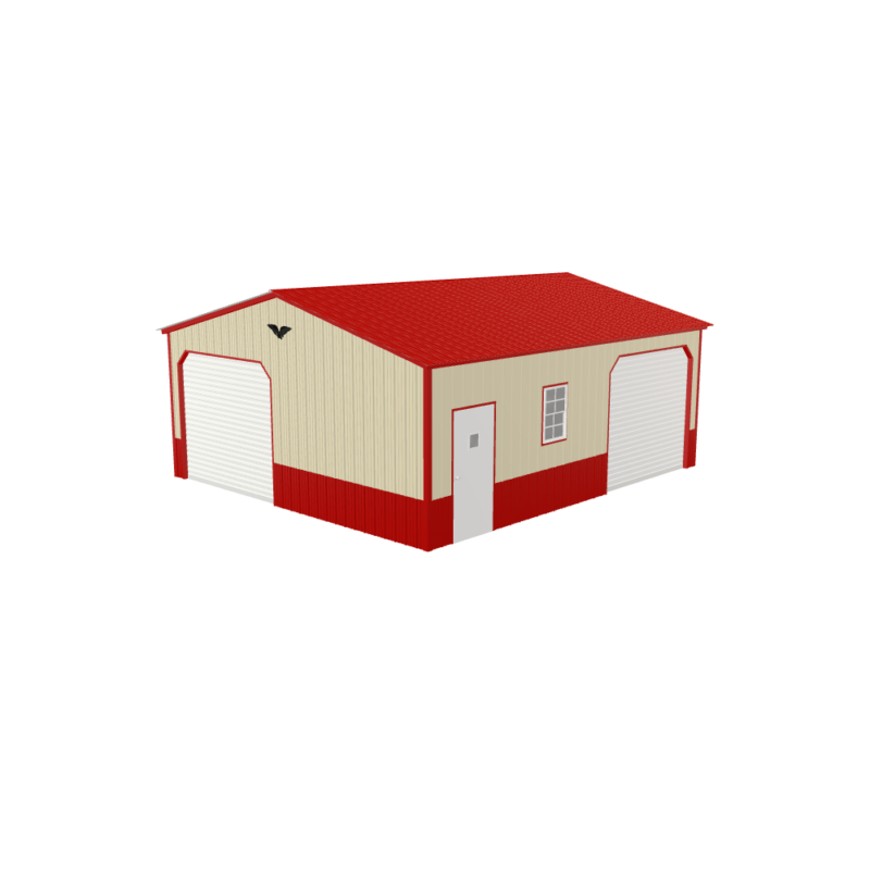 22' x 25' x 9' Custom Metal Garage