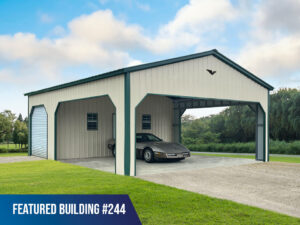 24' x 30' x 10' Combo Unit, carports, metal buildings