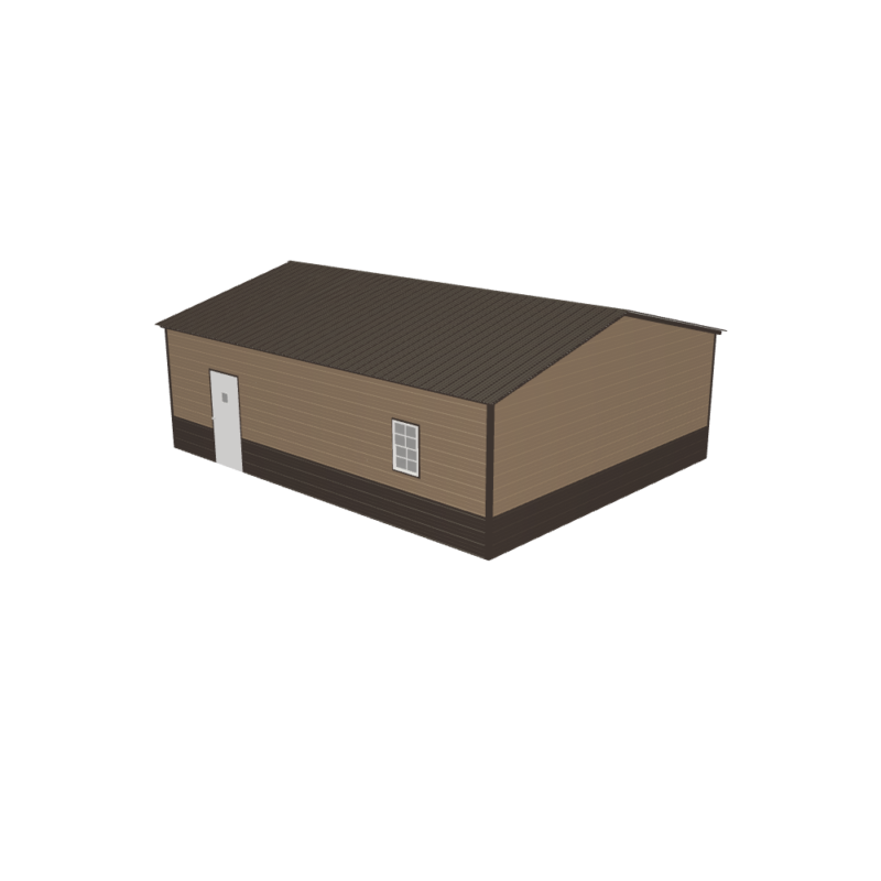 24' x 30' x 9' Metal Workshop