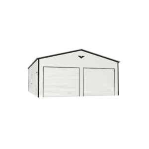 24' x 35' x 10' Double Metal Garage