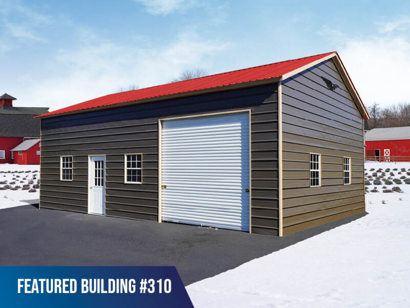 24' x 35' x 12' Metal Workshop