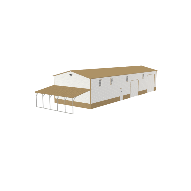 24' x 75' x 14' Custom Metal Workshop, carport, metal building