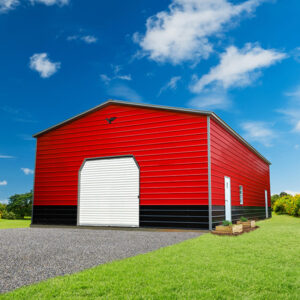 28' x 55' x 14' Metal Shed