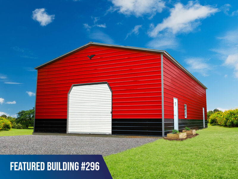 28' x 55' x 14' Metal Shed