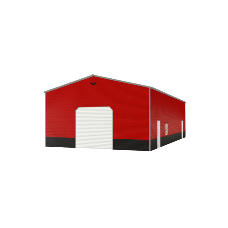 28' x 55' x 14' Metal Shed