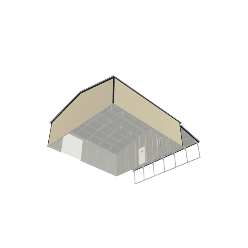 30' x 30' x 9'/6' Workshop with Porch