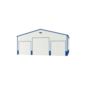 30' x 30' x 11' 3-Bay Metal Garage