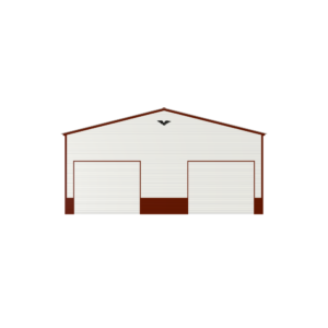 30' x 30' x 12' Double Metal Garage