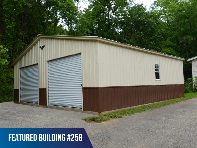 30' x 30' x 9' Double Metal Garage