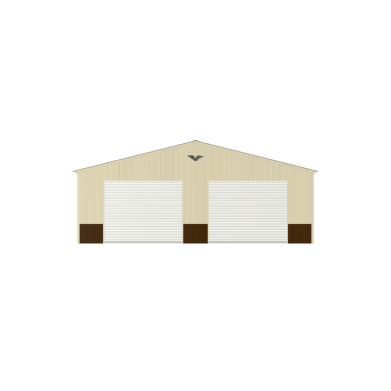 30' x 30' x 9' Double Metal Garage