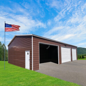 30' x 50' x 12' 3-Bay Metal Garages, Metal Buildings, Carports, Garages