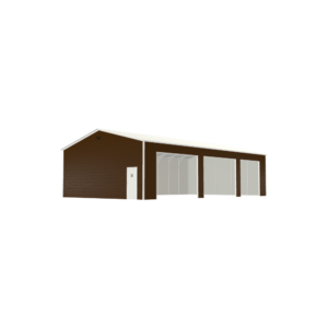 30' x 50' x 12' 3-Bay Metal Garage