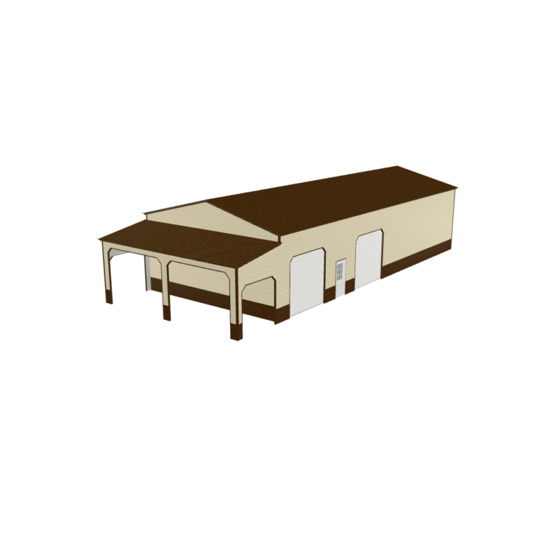 30' x 65' x 14' Custom Metal Garage