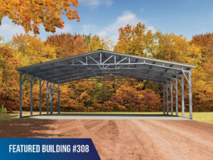 34' x 25' x 10' Commercial Carport