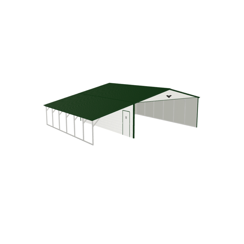 36' x 30' x 9'/6' Shed with Lean-To