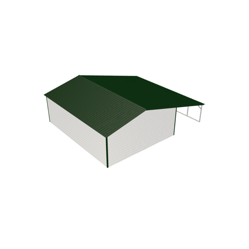 36' x 30' x 9'/6' Shed with Lean-To