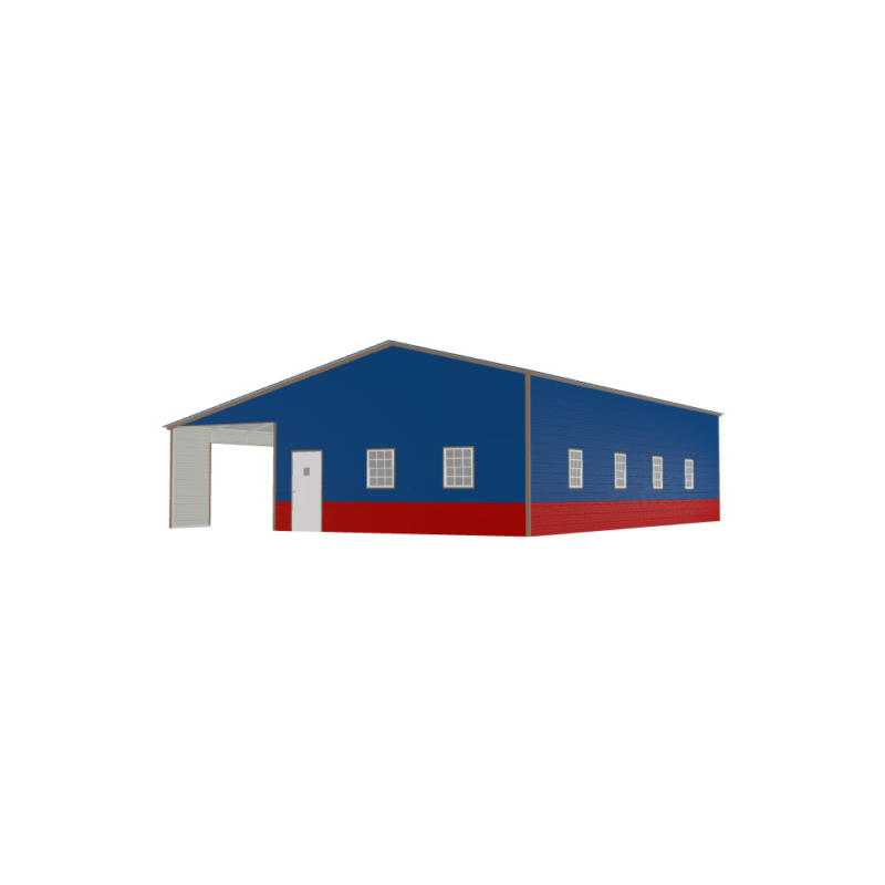 36' x 50' x 12'/9' Garage with Lean-To