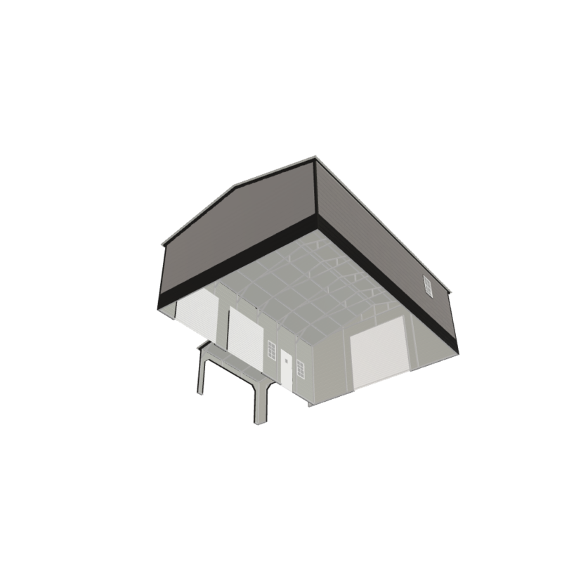 38' x 35' Custom Metal Garage
