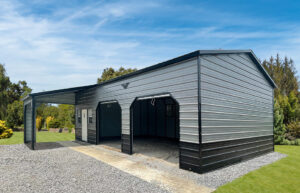 38' x 35' Custom Metal Garage, garages, carports, metal buildings