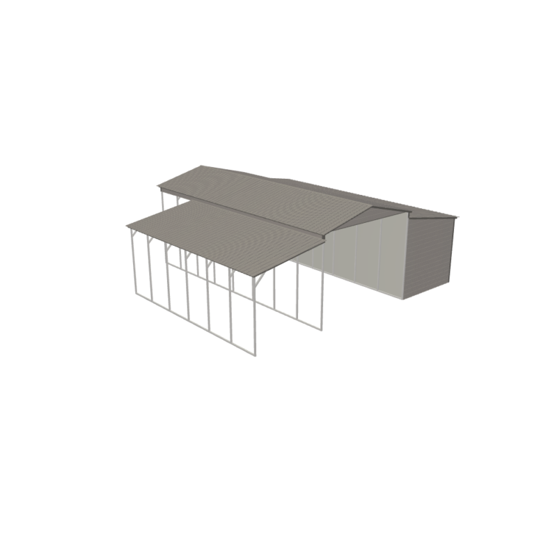 42' x 40' Barn-Style Carport