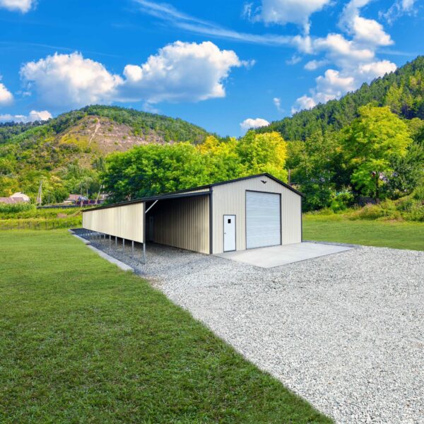 42' x 60' x 12'/9' Metal Workshop, Garages, Metal Buildings, Carports