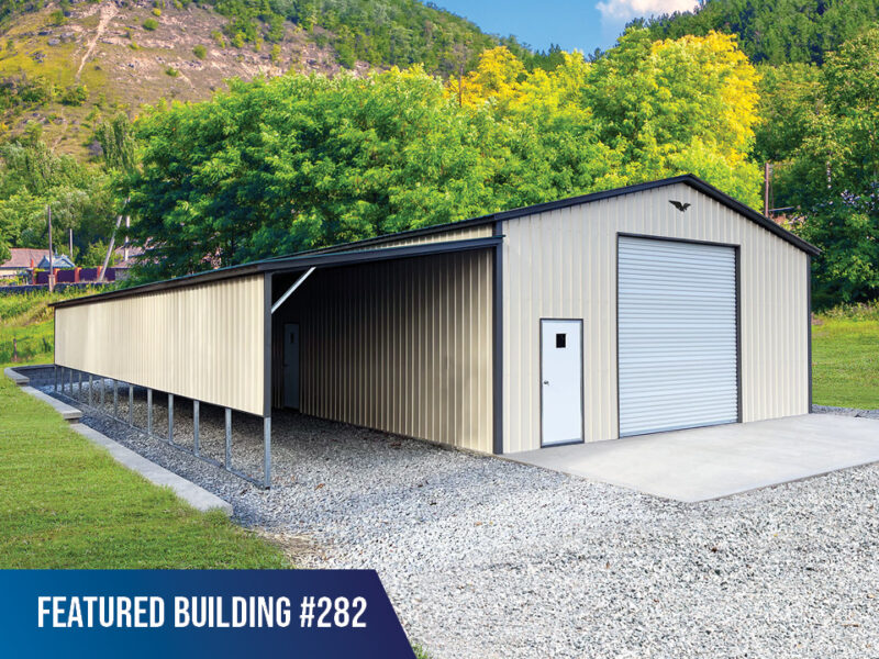 42' x 60' x 12'/9' Metal Workshop