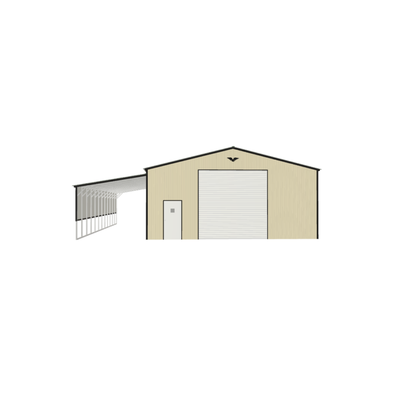 42' x 60' x 12'/9' Metal Workshop