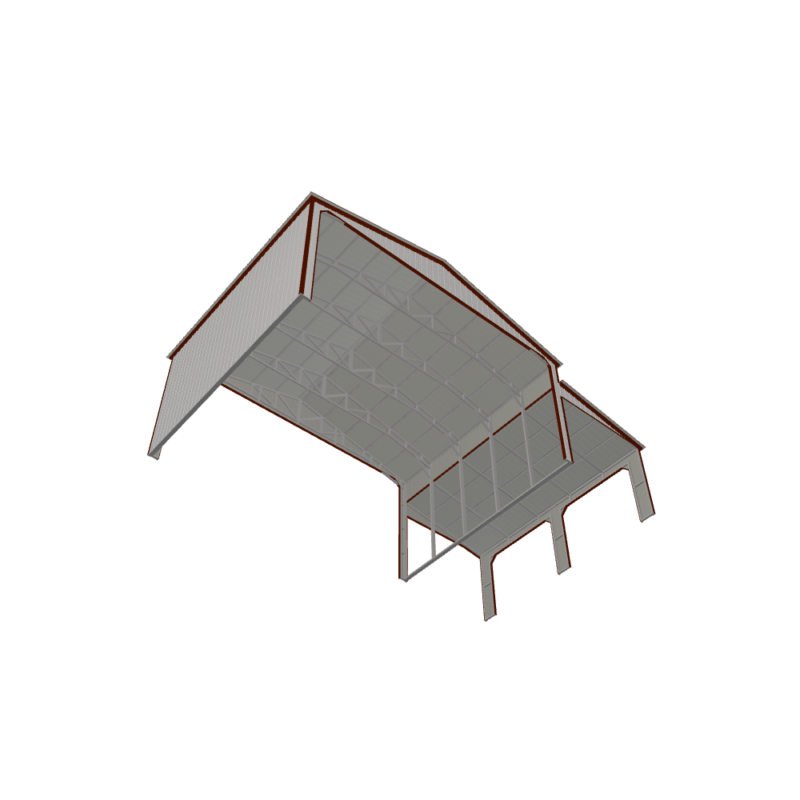44' x 25' Commercial Carport
